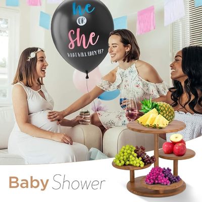 4 βαθμοί ξύλινος Cupcake Tower Stand διατηρεί 50 Cupcakes για το πάρτι γάμου γενέθλια επιδόρπιο