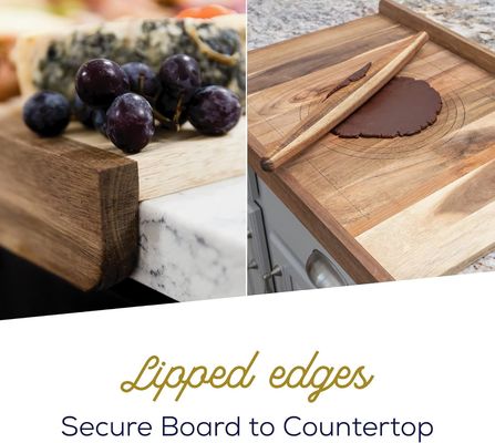 Πολυεπιχειρησιακή ξύλινη σανίδα κοπής ψωμιού με εκτύπωση χείλη και χαρακτική με λέιζερ