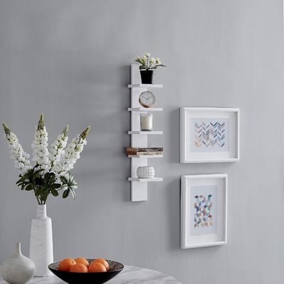 5 Επίπεδο 5.1 X 6 X 30 Λευκή κάθετη στήλη ράφι πλωτή αποθήκη Γενικά έπιπλα για το σπίτι