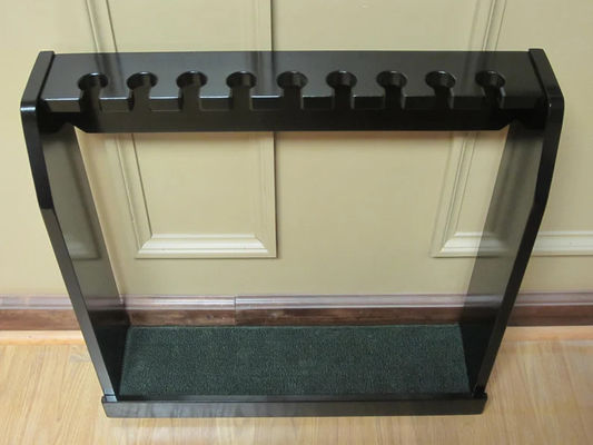 Μαύρο φινίρισμα ξύλινο πάτωμα ή ράφι τοίχου Ιδανικό για σπάνιες οθόνες γκολφ Scotty Cameron