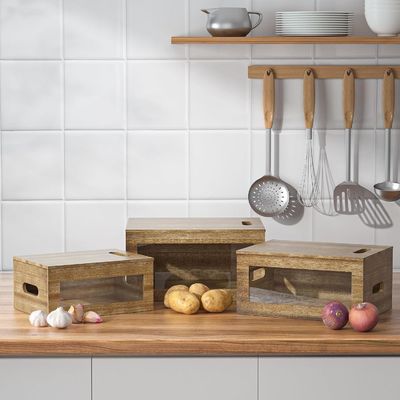 Κρατήστε την κουζίνα σας καθαρή και καθαρή με αυτό το διαφανές ακρυλικό δοχείο σκόρδου