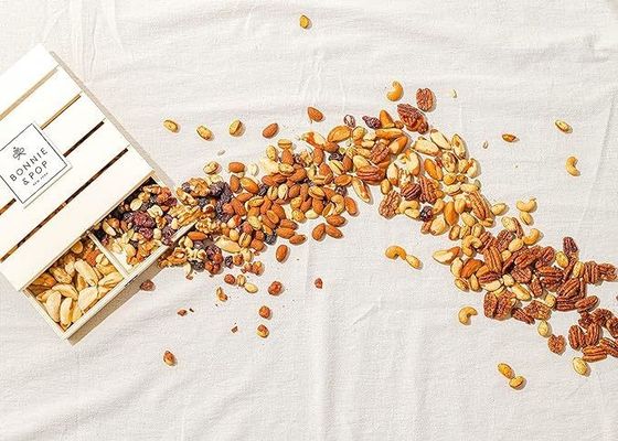 Προσαρμοσμένο λογότυπο Αποδεκτό επαναχρησιμοποιήσιμο ξύλινο κιβώτιο για αποθήκευση και εκτύπωση