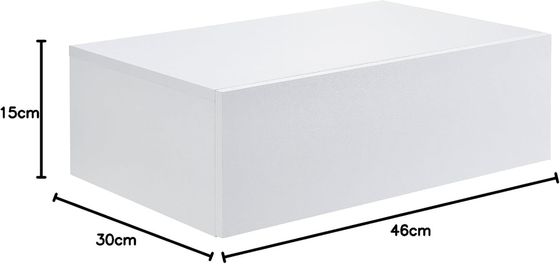 Εύκολη αποθήκευση διαδρόμου Σκηνοθετημένο ράφι από στερεό ξύλο με συρτάρι 46 x 30 x 15 cm