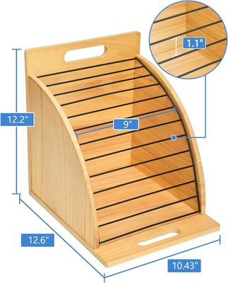 Πολυλειτουργικός οργανωτής ξύλινου χαρτοπετρώου για τάξη και γραφείο
