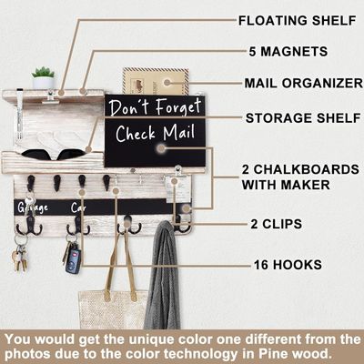 Περιβαλλοντικό Ρουστικό τοίχο τοποθέτηση κλειδί και ταχυδρομείο οργανωτής με χάρτη για διακόσμηση αγροκτήματος