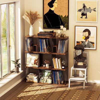 Βιομηχανικό ράφι για την αποθήκευση δίσκων Βινύλιο έπιπλα αποθήκευσης δίσκων με μοντέρνο σχεδιασμό