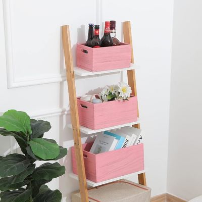 Εγχειριστικό ξύλινο σύνολο αποθήκευσης για λαχανικά και φρούτα ψωμιού 3 τεμάχια κιβώτιο φωλιάς