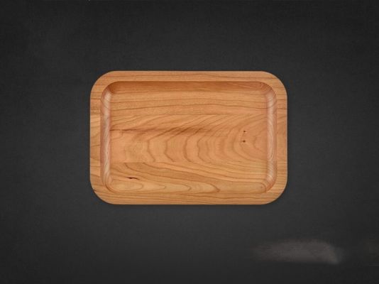 Ξύλινο απλό χρώμα εξατομικευμένο δίσκο σερβίρισμα 6X9X0.75 για διακόσμηση σπιτιού