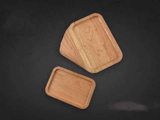 Ξύλινο απλό χρώμα εξατομικευμένο δίσκο σερβίρισμα 6X9X0.75 για διακόσμηση σπιτιού