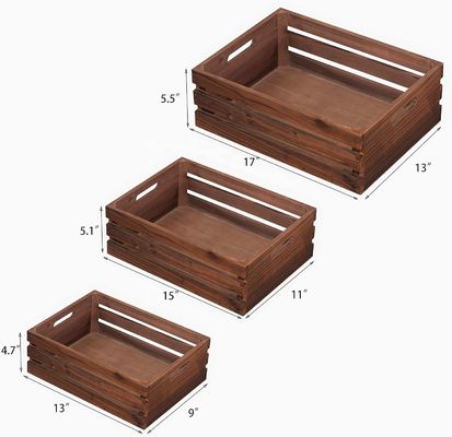 Οικιακή διακόσμηση Προσαρμοσμένο σετ 3 ξύλινων παλέτων με ζωγραφισμένη τεχνική