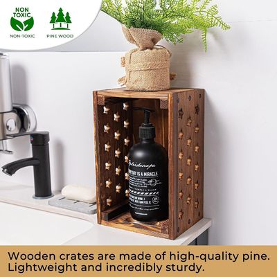 Ακατάλληλη διακοσμητική φωλιά ξύλινα κιβώτια για αποθήκευση βιβλίων