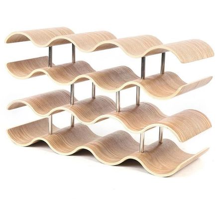 4 στρώματα Προσαρμοσμένο στερεό ξύλινο ράφι για εύκολη εγκατάσταση