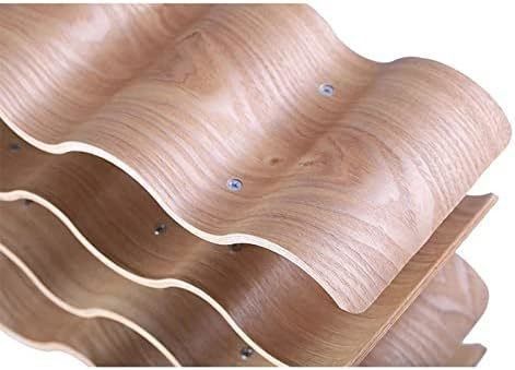 4 στρώματα Προσαρμοσμένο στερεό ξύλινο ράφι για εύκολη εγκατάσταση