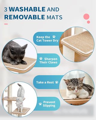 OEM ODM Αποδεκτό Σθεναρό Frisco Castle Cat Tree Tower Μονάδα Μεγάλης Γάτας