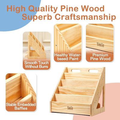 Σπιτικό Μπροστά Παιδικά βιβλιοθήκη για βρέφη 1-5 ετών Χέρι και προσαρμοσμένο μέγεθος