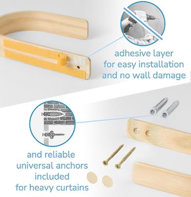 Ξύλινες κουρτίνες που τραβάνε πίσω σετ 2 μοντέρνων αγροτικών σπιτιών σχεδιασμού για την επέτειο