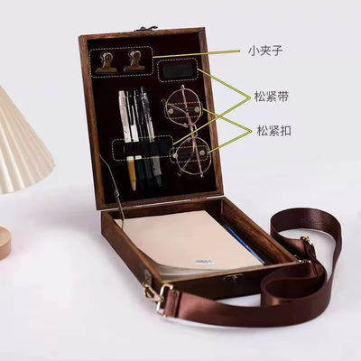 Προσαρμοσμένη παραγγελία Paulownia ξύλινο πολυλειτουργικό κουτί ζωγραφικής με αποθήκευση