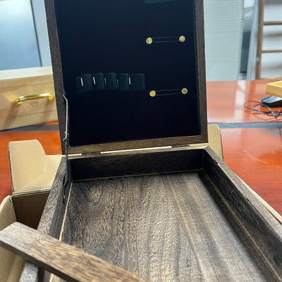 Προσαρμοσμένη παραγγελία Paulownia ξύλινο πολυλειτουργικό κουτί ζωγραφικής με αποθήκευση