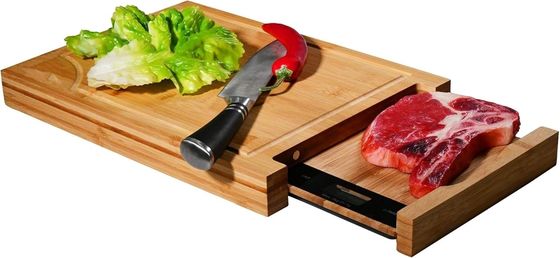 Προσαρμοσμένο μέγεθος λογότυπο Επαγγελματική πλάκα κοπής μπαμπού με κλίμακα και τετραγωνικά τετράγωνα