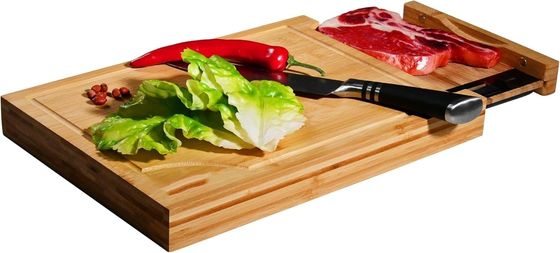 Προσαρμοσμένο μέγεθος λογότυπο Επαγγελματική πλάκα κοπής μπαμπού με κλίμακα και τετραγωνικά τετράγωνα