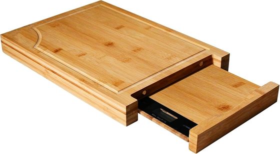 Προσαρμοσμένο μέγεθος λογότυπο Επαγγελματική πλάκα κοπής μπαμπού με κλίμακα και τετραγωνικά τετράγωνα