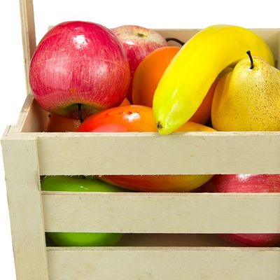 Προσαρμοσμένα αρχαία ξύλινα καλάθια αποθήκευσης πεύκου για φορητή οργάνωση φρούτων