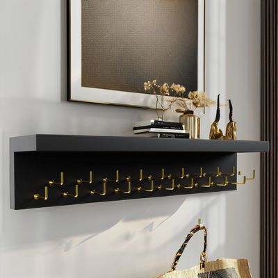 Δείκτης ξύλινου τρόπαιου Μενταγιόν οικιακής συσκευής Κρεβάτι και ράφι τρόπαιου με γάντζους