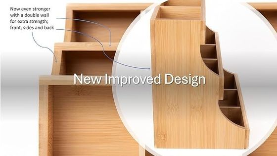 Άλλες Εργατικές Ειδήσεις Τριετής Βαμβούλης Τσαγιέρας Κουτί Αποθήκευσης Κρατά 180 σακούλες σε χρώμα πεύκου