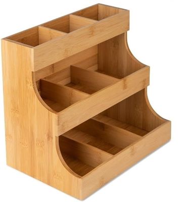 Άλλες Εργατικές Ειδήσεις Τριετής Βαμβούλης Τσαγιέρας Κουτί Αποθήκευσης Κρατά 180 σακούλες σε χρώμα πεύκου