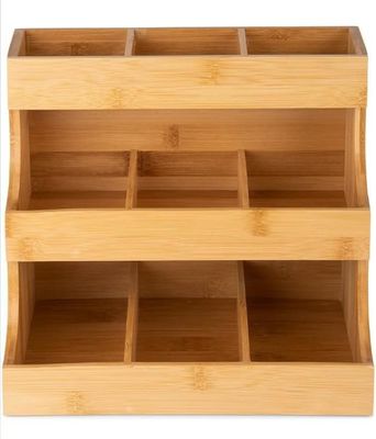 Άλλες Εργατικές Ειδήσεις Τριετής Βαμβούλης Τσαγιέρας Κουτί Αποθήκευσης Κρατά 180 σακούλες σε χρώμα πεύκου