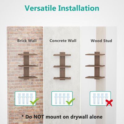 Προσαρμοσμένο σχήμα επιπλέων τηλεοπτικού ράφους για DVD παίχτες καλωδιακά κουτιά δρομολογητές κονσόλες παιχνιδιών