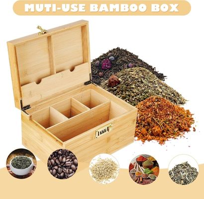 Απλό ξύλινο κουτί με αφαιρούμενο δίσκο και συνδυασμό κλειδαριού Προσαρμοσμένη αποθήκευση αδιάβροχη