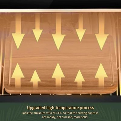 17x12 12x10 12x7 ίντσες παχιά ξύλινη σανίδα κοπής σετ 3 με χειροπέδες και αυλάκι χυμού