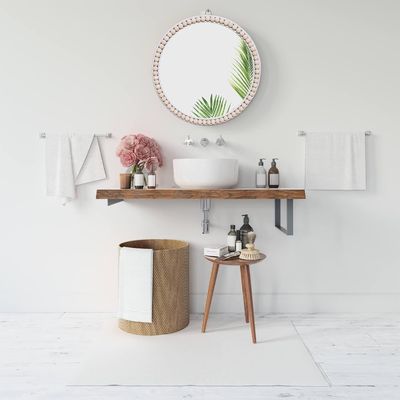 Ξενοδοχείο Σπίτι Διακόσμηση μπάνιου ξύλινα μαργαριτάρια Σπίτι διακοσμητικό τοίχωμα κρεμασμένο για το υπνοδωμάτιο βρεφονηπιακό