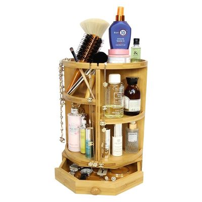 202407 Ρυθμίσιμα ράφια και συρτάρια Βαμβούλο περιστρεφόμενος οργανωτής μακιγιάζ Οικιακά είδη