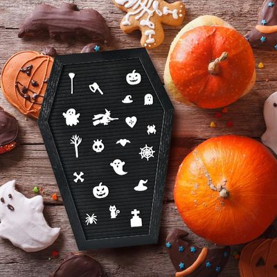 Προσαρμοσμένο λογότυπο Αποδεκτό ξύλινο στέλεχος φέρετρο γραμματοκιβώτιο για προμήθειες του Χάλογουιν