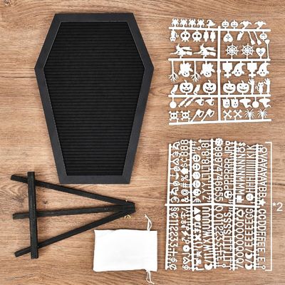 Προσαρμοσμένο λογότυπο Αποδεκτό ξύλινο στέλεχος φέρετρο γραμματοκιβώτιο για προμήθειες του Χάλογουιν