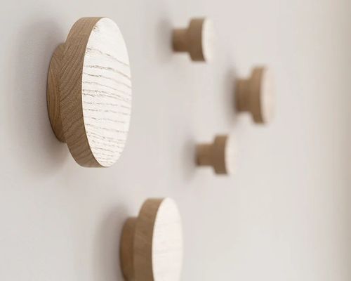 Ρουστικό γοητευτικό ξύλινο μαγνητικό κλειδαριό για τοίχο Oak Hook Ρουστικός οργανωτής εισόδου