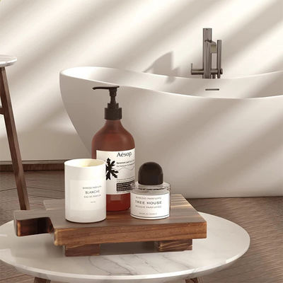 Φυτικό λάδι υλικό ξύλινο βάθρο στέκεται Δείκτη δίσκο Προσαρμοσμένο λογότυπο αποδεκτό