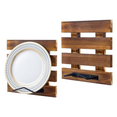 Προσαρμοσμένο μέγεθος Ρουστικό καμένο στερεό ξύλο και μαύρο μέταλλο