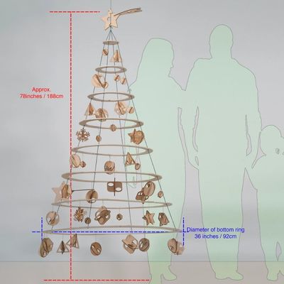 Δημιουργήστε μια εορταστική ατμόσφαιρα με το ξύλινο χριστουγεννιάτικο δέντρο Alberello