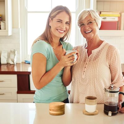 Προσαρμοσμένη κουζίνα τετράγωνο στρογγυλό τσαγιέρα κουπέ Pads σετ μπαμπού ξύλινο καβάλι με εκτύπωση