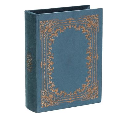 Χειροποίητο ξύλινο διακοσμητικό βιβλιοειδές κουτί αποθήκευσης μπιχλιμπίδων με εκτύπωση σε μεταξοειδές οθόνο/καμένο