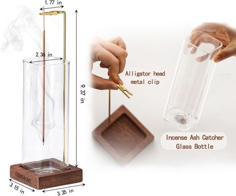 Περιβαλλοντικό ξύλινο καμίνιο με γυάλινο συλλέκτη στάχτης