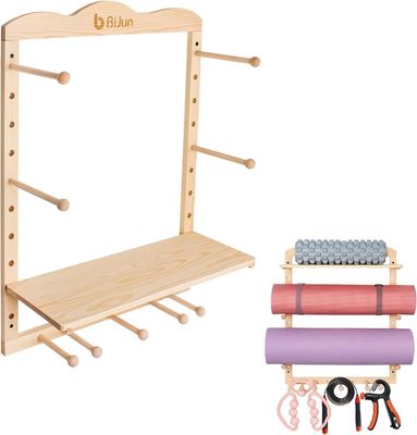 Κουζίνα Αποθήκευση Rack Yoga Mat Κρατητής τοίχος Mount για Custom Size Οργάνωση γυμναστήριο