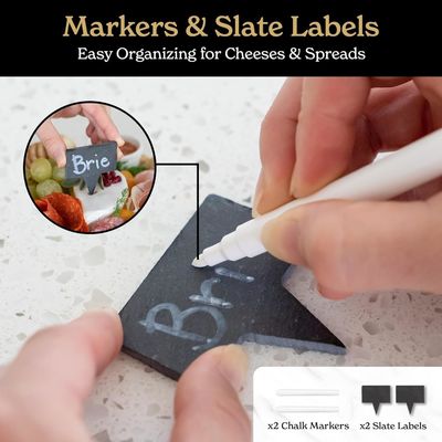 Προσαρμοσμένο μπαμπού φυσικό χρώμα Πίνακα τυριού και μαχαίρι Set Charcuterie Πίνακες δώρο Set