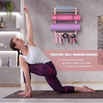 Κουζίνα Αποθήκευση Rack Yoga Mat Κρατητής τοίχος Mount για Custom Size Οργάνωση γυμναστήριο