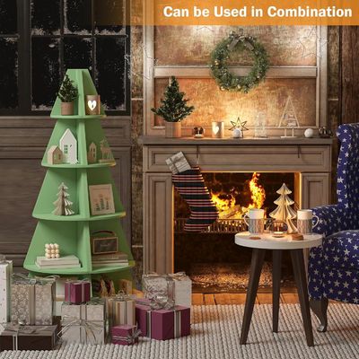 Στυλ σχεδιασμού Σύγχρονα ψηλά γωνιακά ράφια για παιδιά 5 επίπεδα δέντρο βιβλιοθήκη γωνιακό βιβλιοθήκη