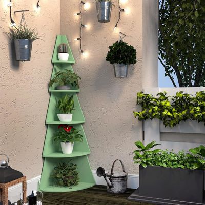 Στυλ σχεδιασμού Σύγχρονα ψηλά γωνιακά ράφια για παιδιά 5 επίπεδα δέντρο βιβλιοθήκη γωνιακό βιβλιοθήκη