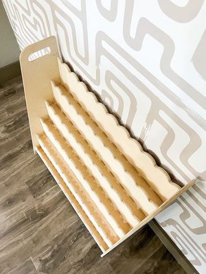 Montessori ξύλινα έπιπλα παιδική τάξη δώρο ξύλινο βιβλιοθήκη για λειτουργία εξοικονομήστε χώρο